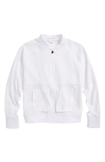 Girl's Zella Girl Batwing Bomber Jacket | Nordstrom