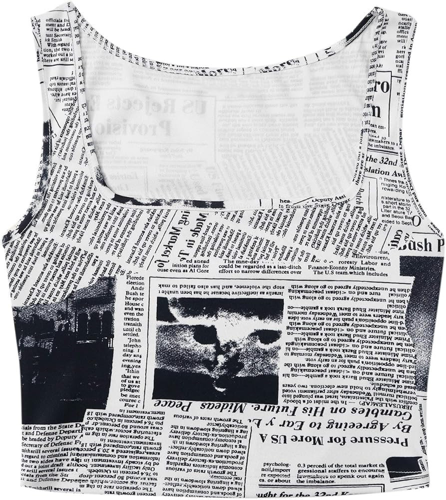 SweatyRocks Women's Casual Sleeveless Round Neck Workout Crop Tank Top Shirts | Amazon (US)