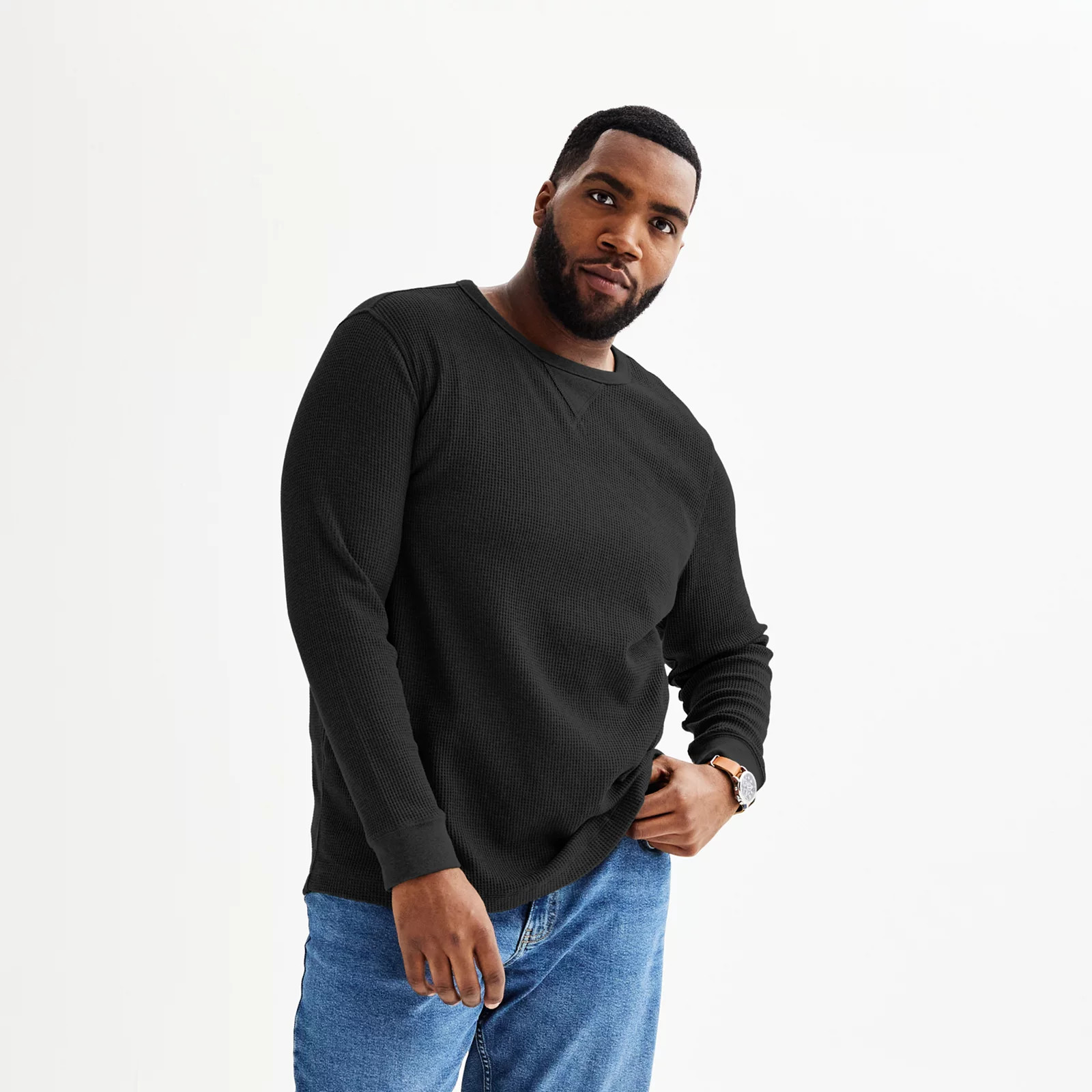 Big & Tall Sonoma Goods For Life® The Essential Waffle Thermal Tee | Kohl's