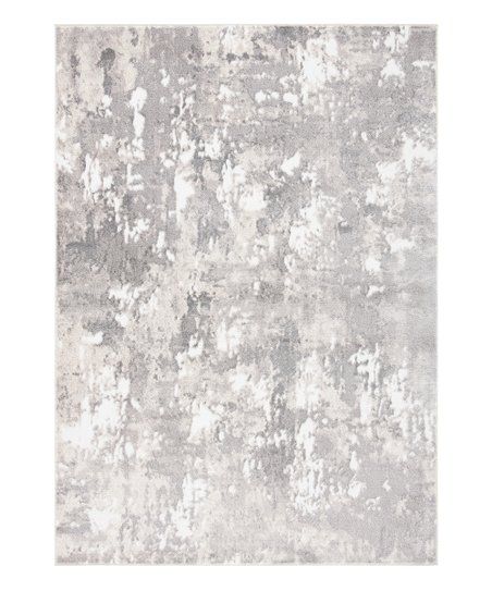 Light Gray & Gray Abstract Harlow Skyler Rug | Zulily