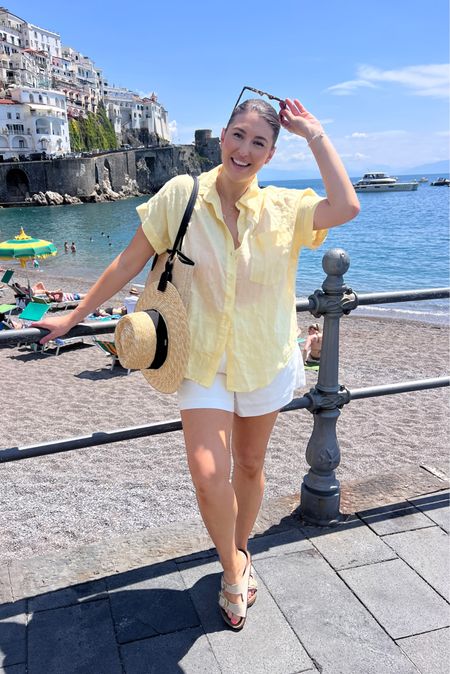 Butter yellow is my new favorite color 🍋 easy linen shirt outfit as a beach coverup 

Outfit ideas | Italy outfits | summer outfits | linen short | linen outfits | linen shorts | linen shirt |

#LTKTravel #LTKFindsUnder100 #LTKMidsize