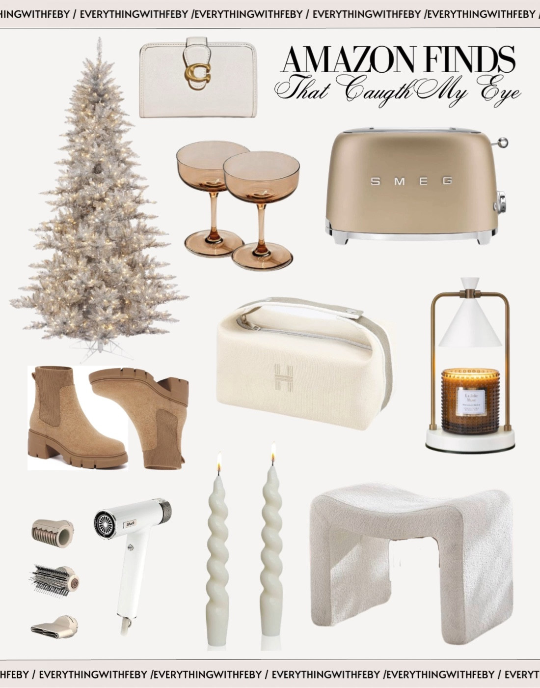 Amazon Neutral Finds!

Amazon finds / amazon favorite / amazon must have / amazon christmas decor / Christmas tree / amazon gift guide / gift for her / chealse boots / ankle boots / fall trend / winter trends / sherpa chair / accent chair / dyson hair dryer dupe / hair dryer / candle warmer / make up bag / vintage martini glass / neutral toaster / coach wallet / neutral style / neutral gift ideas / holiday 2023 / amazon fashion / amazon home decor / it girl essentials / cozy finds 

#LTKhome #LTKHoliday #LTKGiftGuide