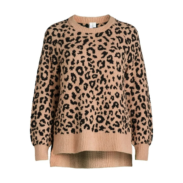 Joyspun Women's and Women’s Plus Chenille Top with Long Sleeves, Size XS-3X | Walmart (US)