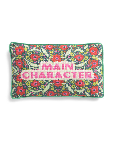 9x15 Main Character Needlepoint Pillow | TJ Maxx