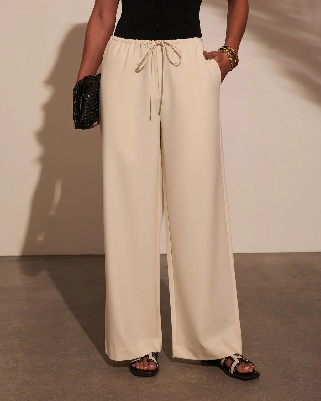 Before Daylight Wide Leg Waist Tie Pants | VICI