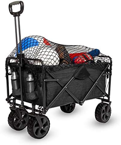 MacSports XL Heavy Duty Collapsible Outdoor Folding Wagon Camping Gear Grocery Cart Portable Ligh... | Amazon (US)