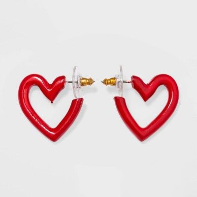 SUGARFIX by BaubleBar Mini Enamel Heart Earrings | Target