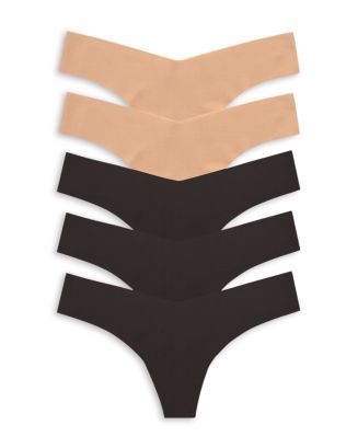 Raw Cut Black & Beige Thong, Pack of 5 | Bloomingdale's (US)