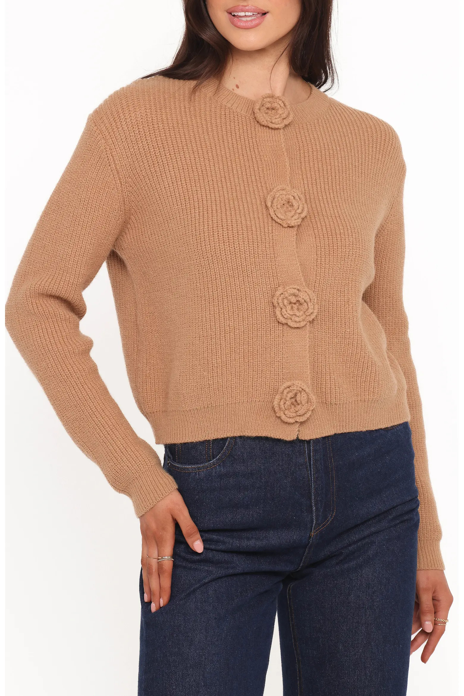 Petal & Pup Jones Rosette Cardigan (Women) | Nordstrom | Nordstrom