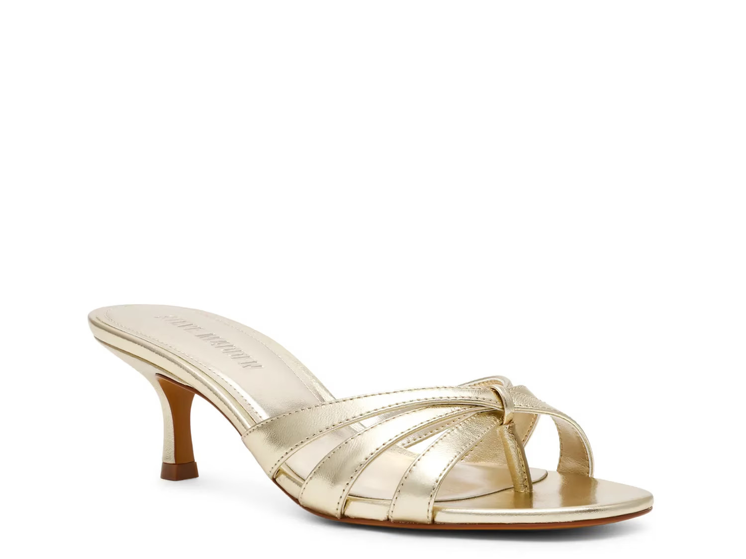 Steve Madden Cary Sandal | Women's | Gold Leather | Size 5.5 | Sandals | DSW