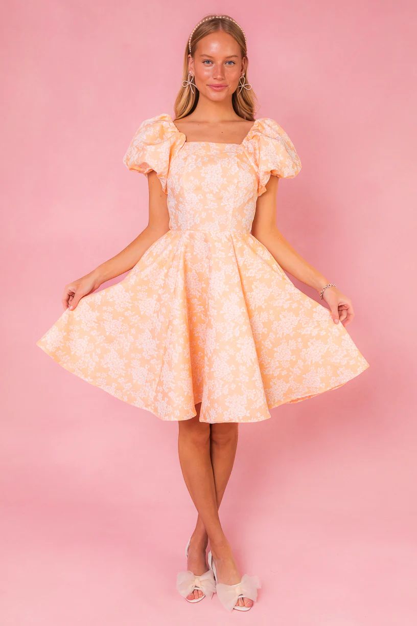 Ivanna Dress in Peach | Ivy City Co