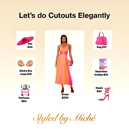 Elegant Cutouts

#dress #cutouts #midi #hat #bag
#pink #orange #bra #strapless #perfume #heels #strappy 
#stylist #undies #seamless #over30fashion #over40fashion #over50fashion #Amazon

#LTKitbag #LTKSeasonal #LTKshoecrush