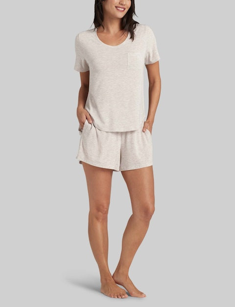 Women's Second Skin Sleep Pocket Tee & Short Set | Tommy John