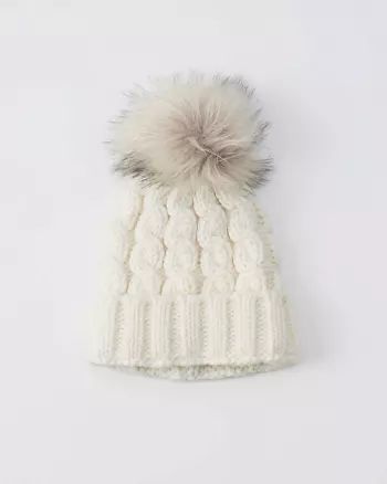 Pom-Pom Turn-Up Beanie | Abercrombie & Fitch US & UK