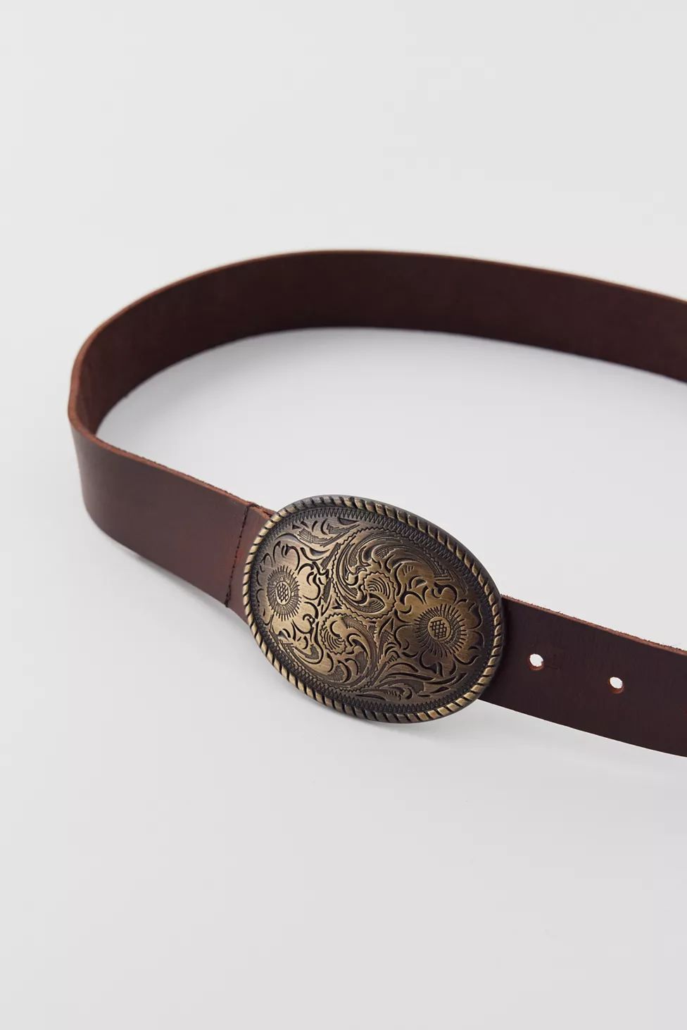Pax Plate Buckle Leather Belt | Urban Outfitters (US and RoW)