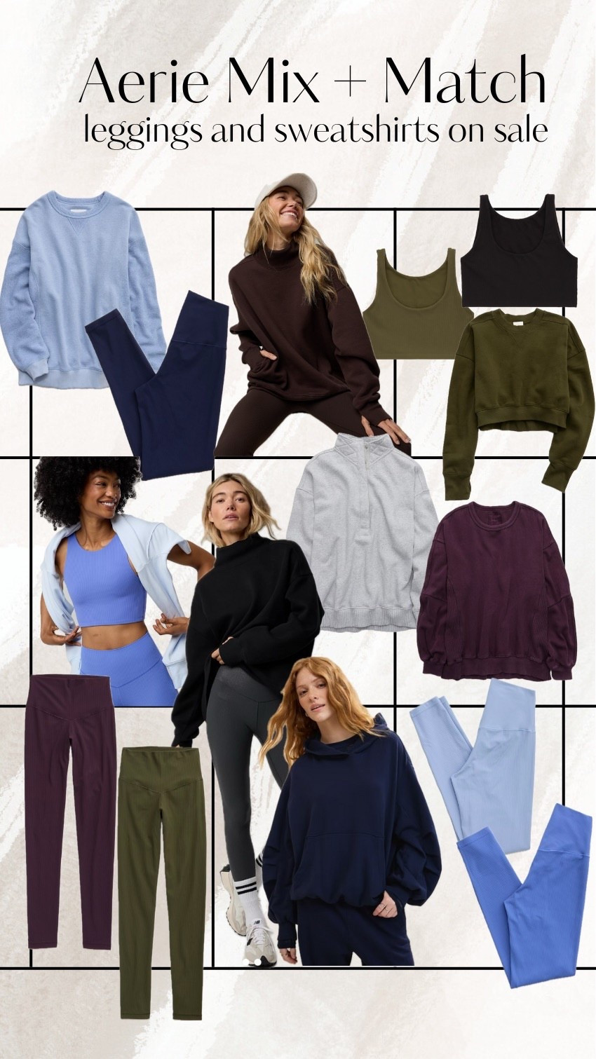 Aerie matching sets on sale, with my favorite ribbed leggings as low as $20! 

#LTKootd #LTKGiftGuide #LTKSaleAlert