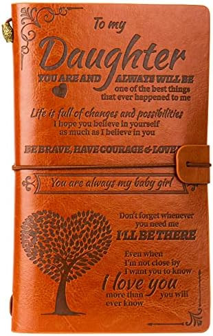 To My Daughter Gift Leather Journals from Mom or Dad, 140 Pages Writing Journals for Teens, Speci... | Amazon (US)