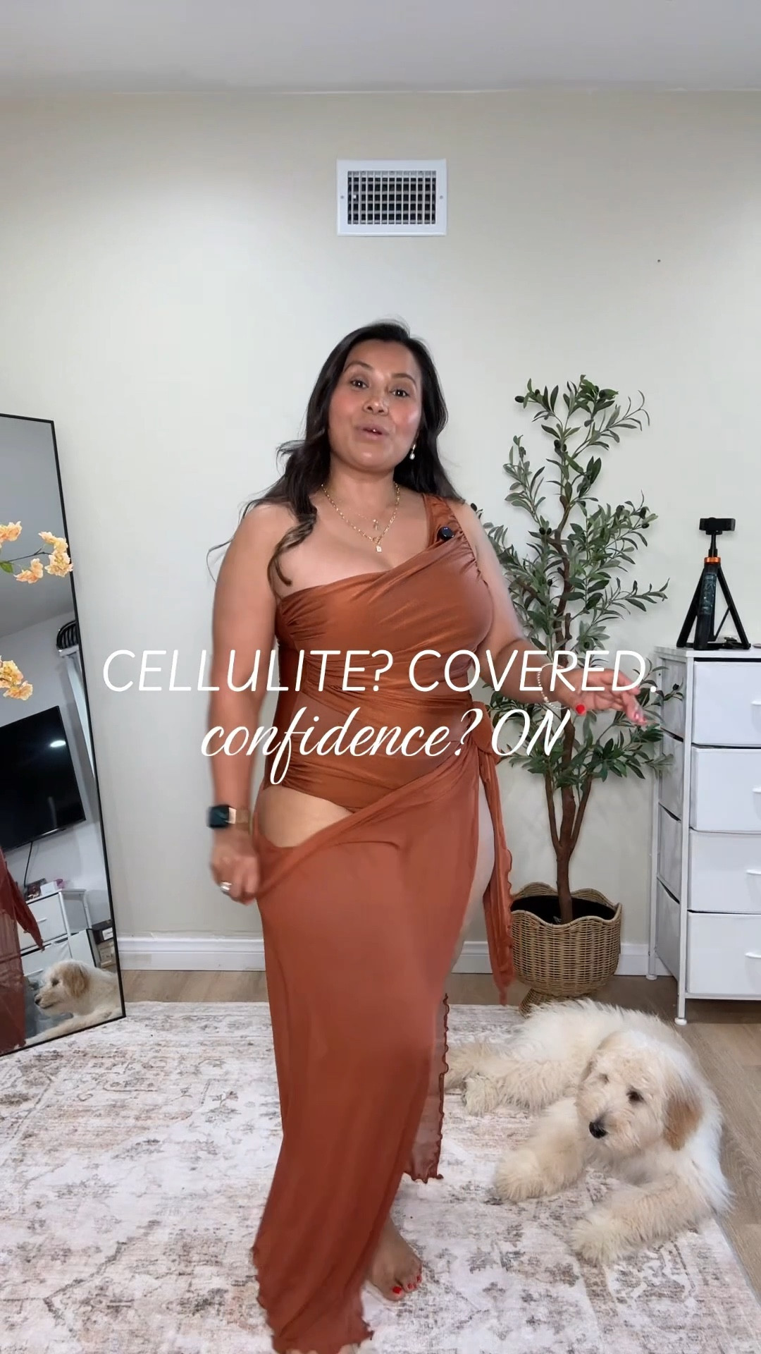 One Piece Swimsuit with Sarong Skirt. One shoulder mesh swimsuit. Mom approved one piece swimsuit 

#LTKMidsize #LTKOver40 #LTKmomlife