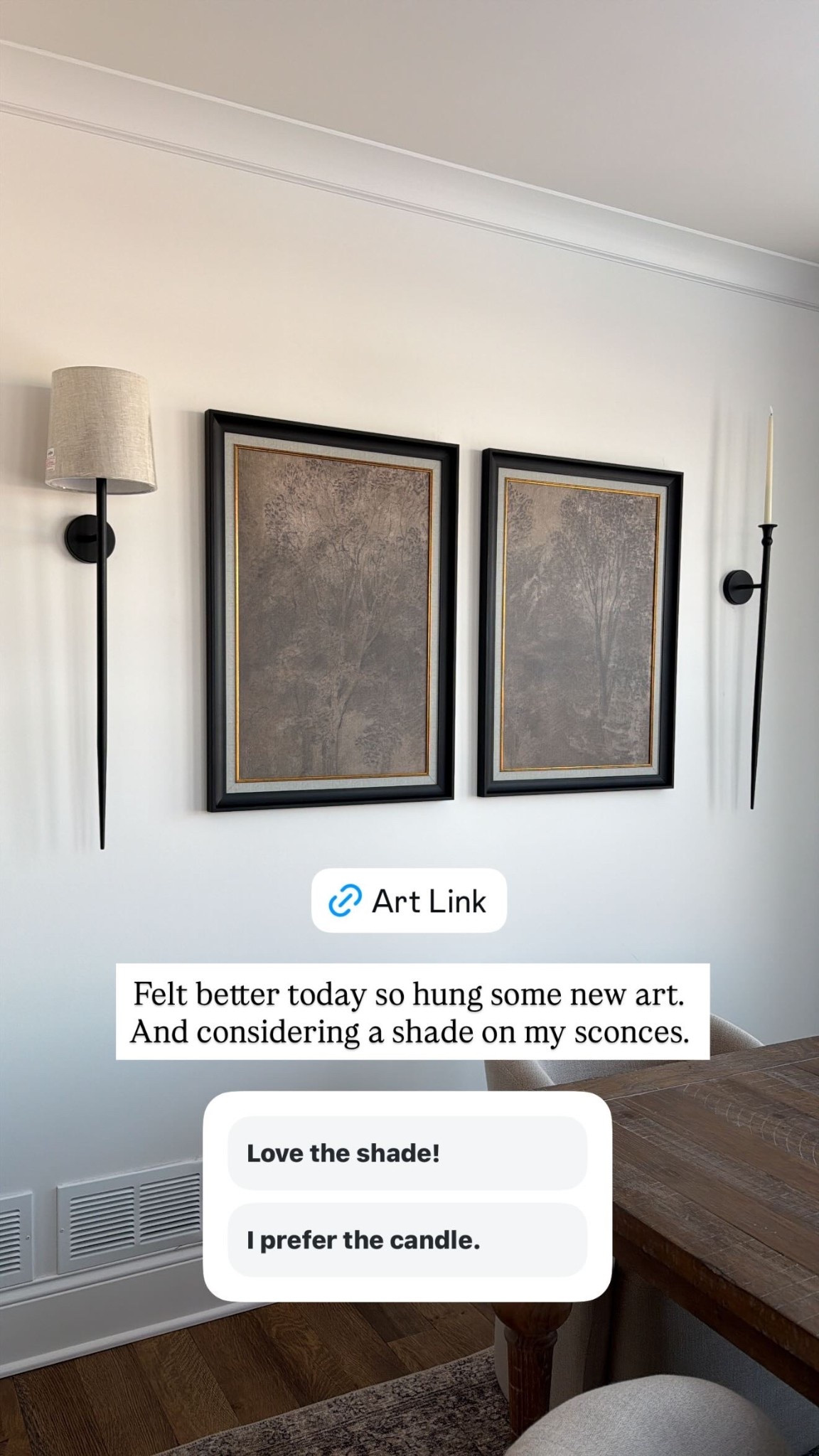 If you’re looking for large, moody art, this is a pretty set. In brown tones and the love the framing  

#LTKSaleAlert #LTKHome