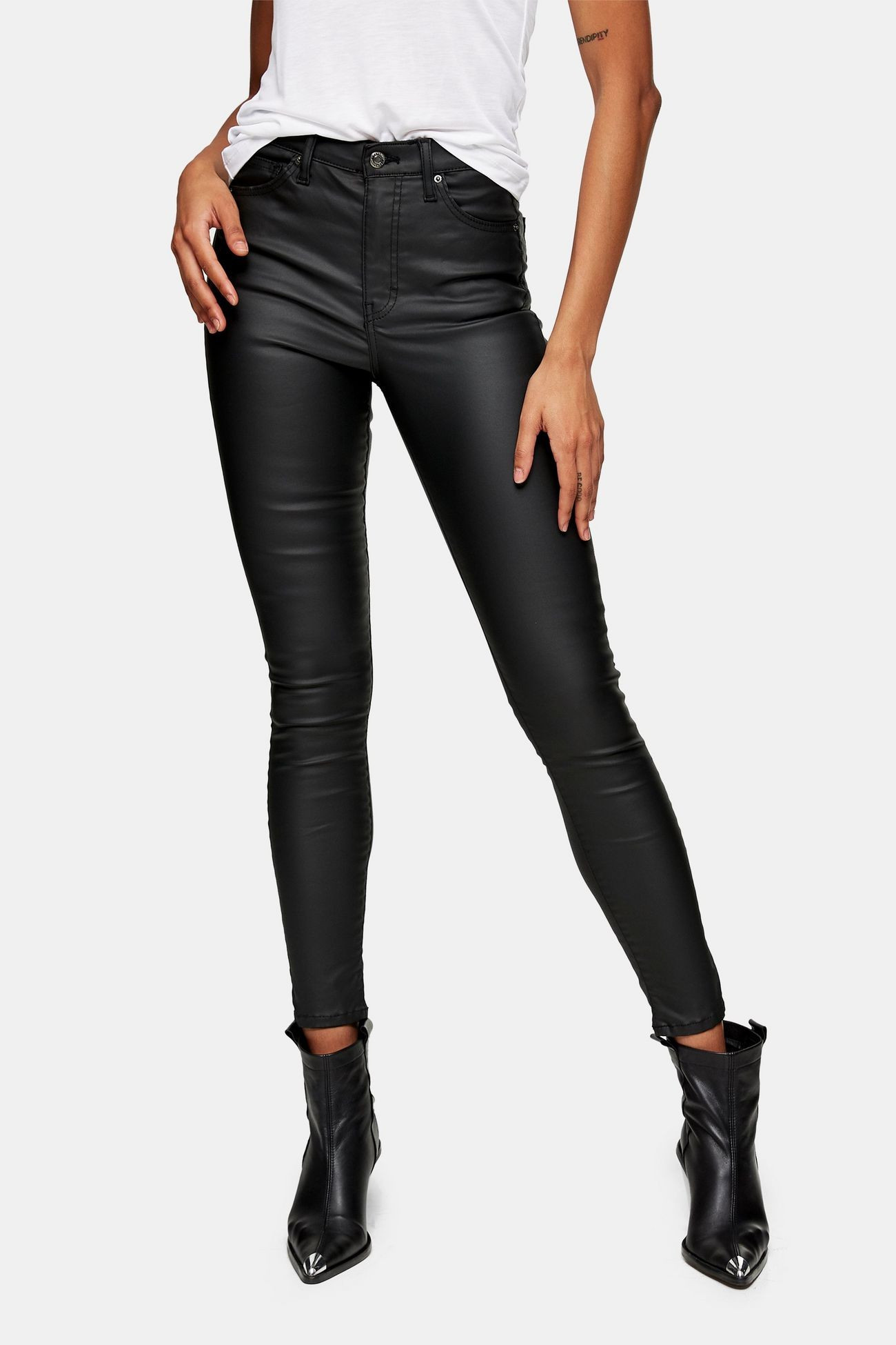 Black Coated Jamie Skinny Jeans | Topshop US