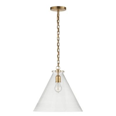 Katie Conical Pendant, Clear Glass | Williams-Sonoma