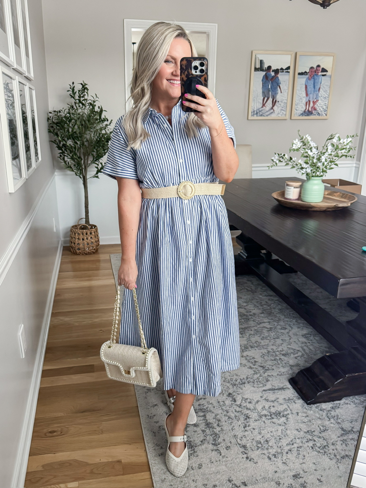 This striped shirt dress is such a classic for spring and summer. I love how the belt cinches it in just right and gives it a more polished look, while still being super comfortable and easy to wear all day.

Wearing size small.

spring dresses striped dress shirt dress spring outfit ideas classic style casual spring dress brunch outfit ideas womens spring fashion effortless outfit polished casual look lovelylifestyling

#LTKSeasonal #LTKOver40 #LTKootd