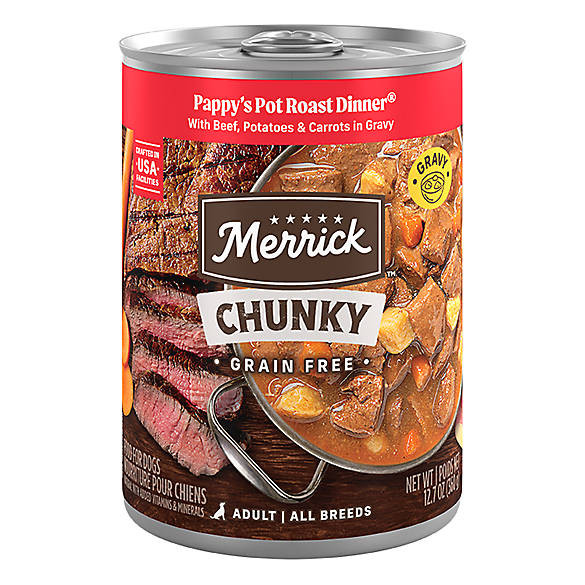 Merrick® Grain Free Chunky Adult Wet Dog Food - 12.7 Oz., Grain Free, No Animal By-Products | PetSmart