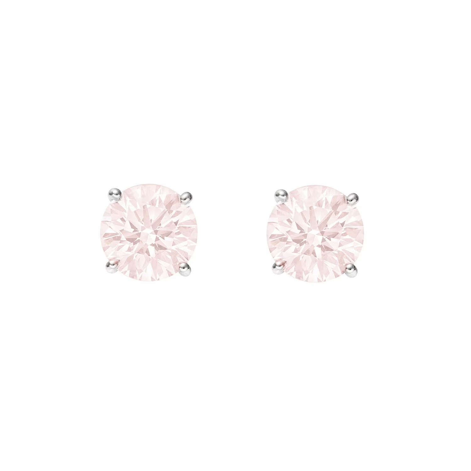 Rose Quartz Small Stud Earrings | Wolf & Badger (US)
