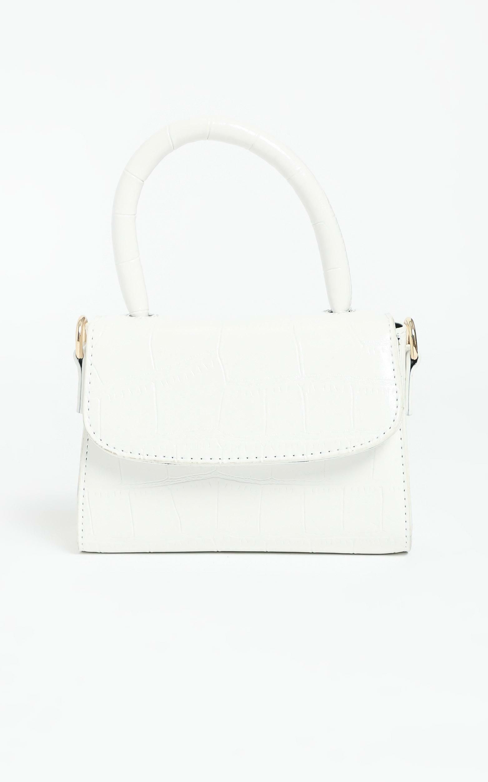Halfway There Bag In White Croc | Showpo - deactived