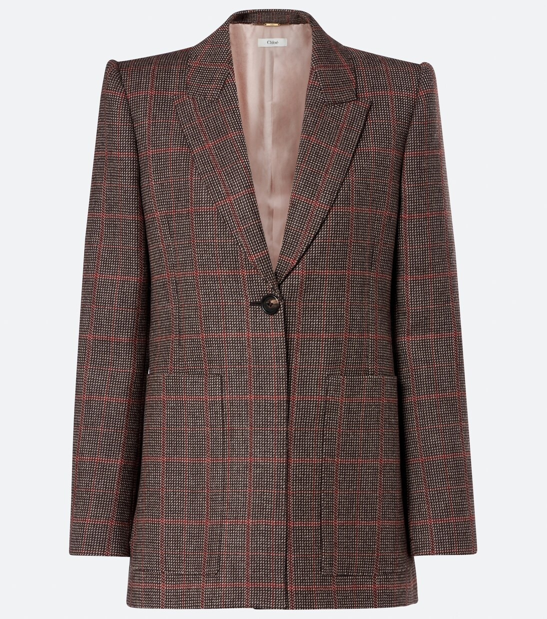 Checked virgin wool blazer | Mytheresa (US/CA)