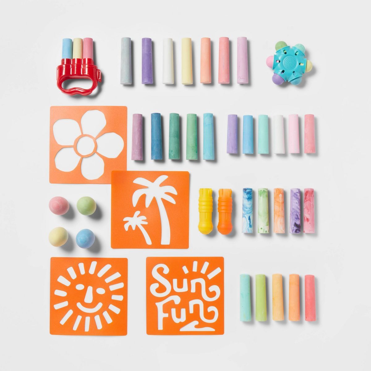 Sidewalk Chalk Bucket 50pc Play Set - Sun Squad™ | Target