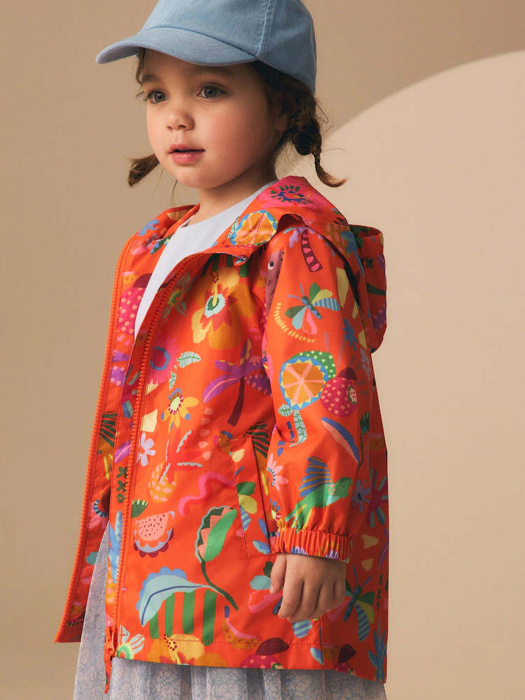 Orange Character Shower Resistant Printed Raincoat (3mths-7yrs) | Next US