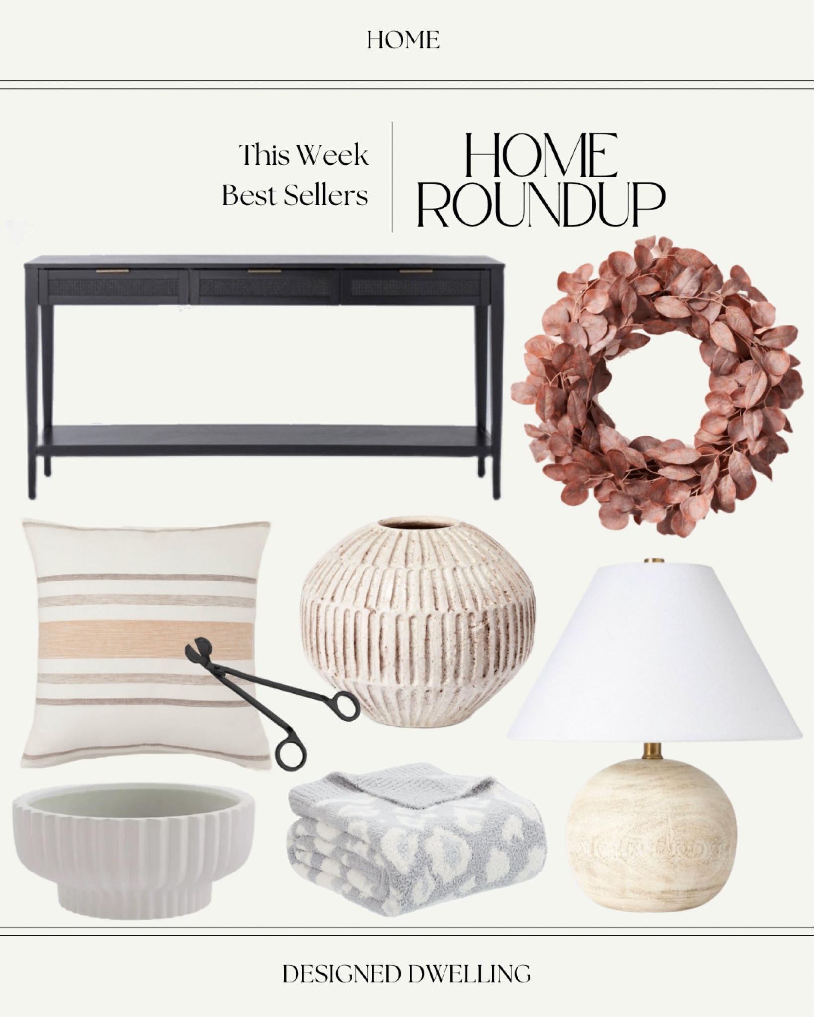 Home decor best sellers roundup.

Black console table
Entryway table decor
Fall decor
Fall wreath
Fall pillow blanket throw 
Neutral planter
Table lamp
Neutral Home decor
Modern farmhouse
Organic modern
Hearth and Hand Magnolia 
Bed
Entryway
Chandeliers
Area rug living room
Living room
Coffee table
Dining room
Studio McGee
Centerpiece bowl
bedroom
Neutral area rug
Console table
coffee table
bathroom
Kitchen
bedding
patio furniture
dining room
outdoor furniture
dining table
patio
rugs
Target
Amazon

#LTKhome #LTKunder50 #LTKSeasonal