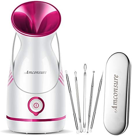 Amconsure Facial Steamer - Nano Ionic Facial Steamer Warm Mist Moisturizing Face Steamer Home Sau... | Amazon (US)