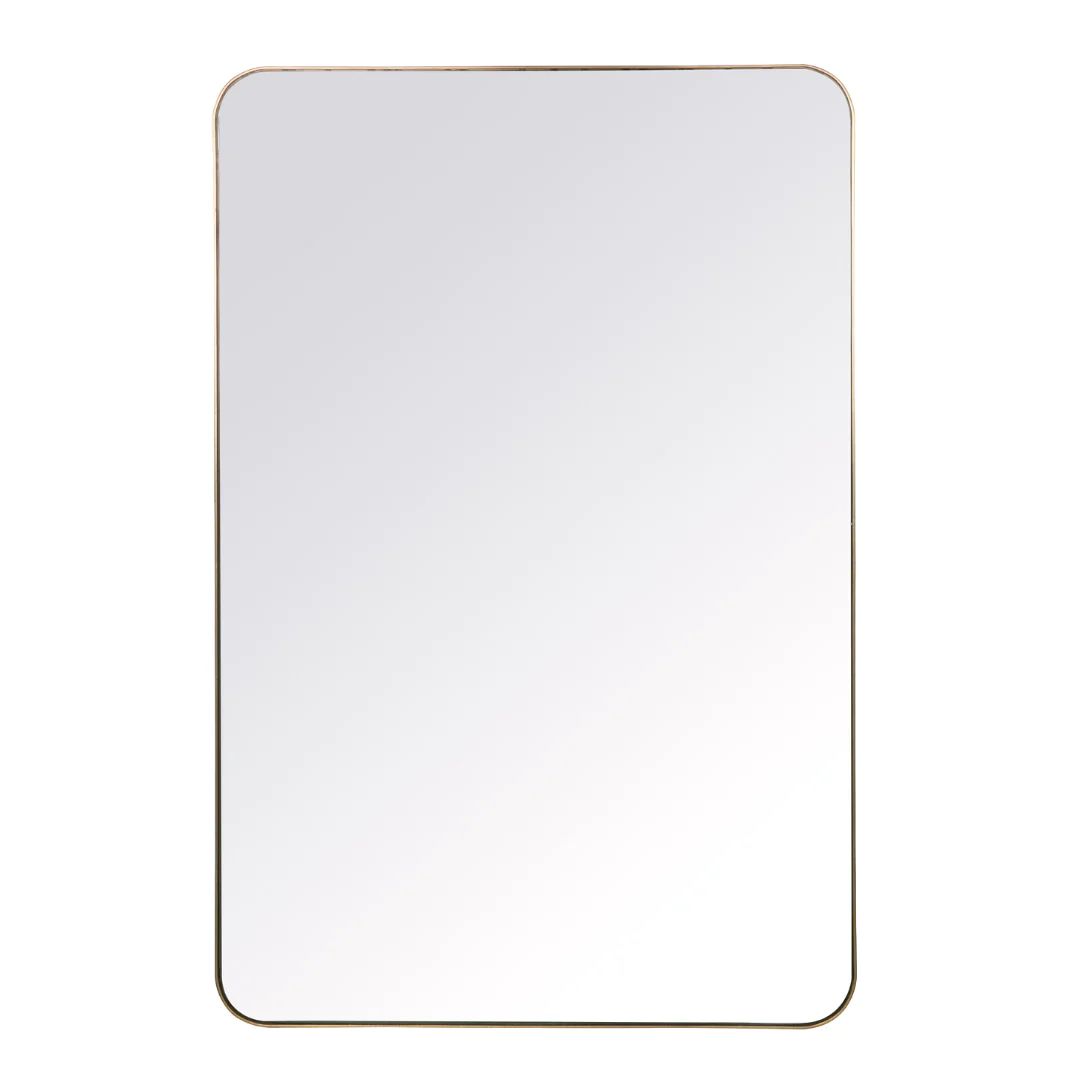 Somerset Gold Rectangle Mirror | Megan Molten