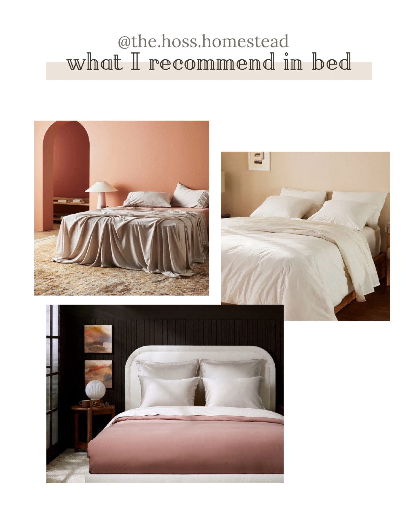 I have three bedding brands that I highly recommend and buy on repeat and mix between: sheets, duvet covers, bed blankets, pillowcases.  Tagged my favorite sheet set from each here to get you started!  

#LTKHome #LTKSummerSales