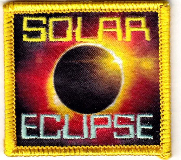 SOLAR ECLIPSE Iron On Printed Patch Astronomy Earth | Amazon (US)