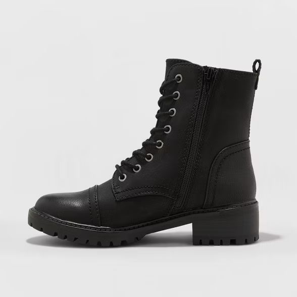 Women's Kamryn Faux Leather Combat Boot - Universal Thread™ | Target