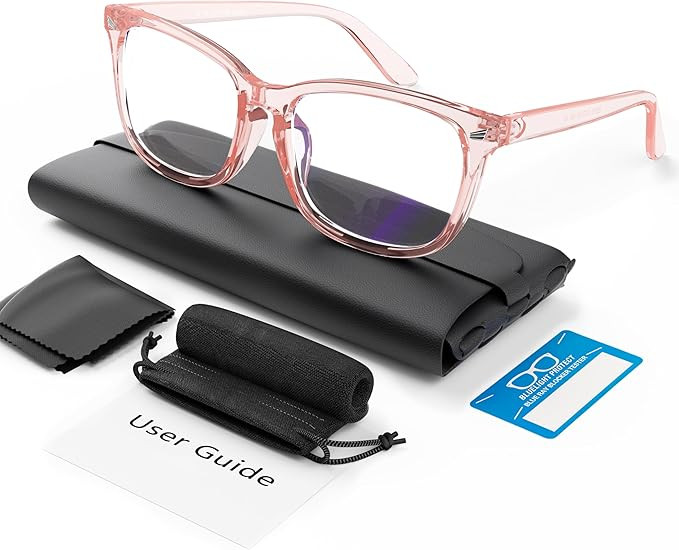 COOLOO Blue Light Blocking Glasses, Gaming Computer Glasses Anti Glare Headache Eyes Strain Glass... | Amazon (UK)