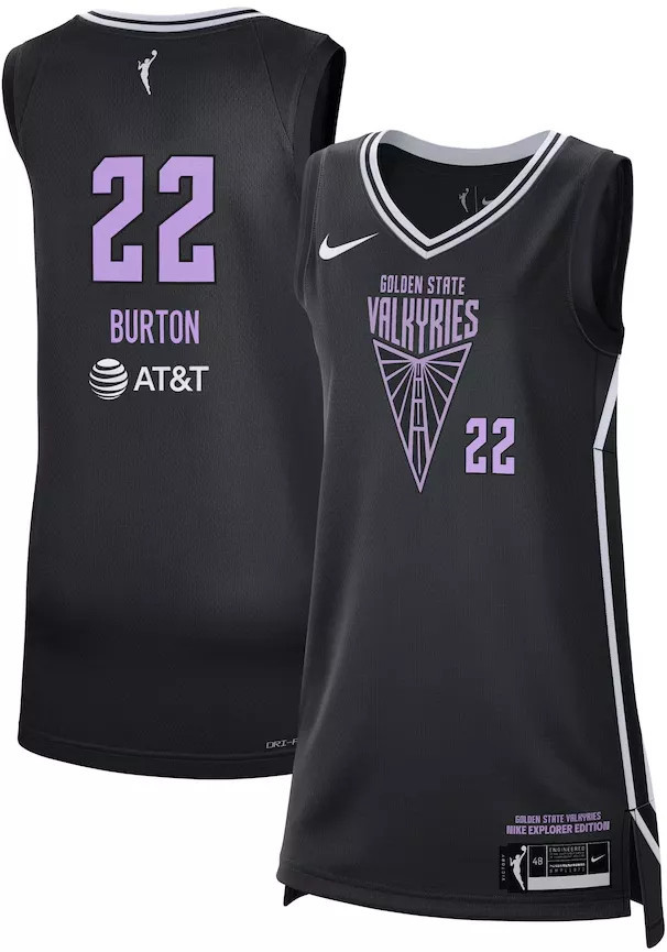 Nike Women's Golden State Valkyries Veronica Burton #22 Black Explorer Jersey, XXL | DICK'S Sporting Goods