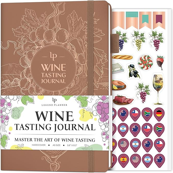 Legend Wine Tasting Journal – Wine Guide & Diary – Unique Accessories & Gifts for Wine Lovers... | Amazon (US)