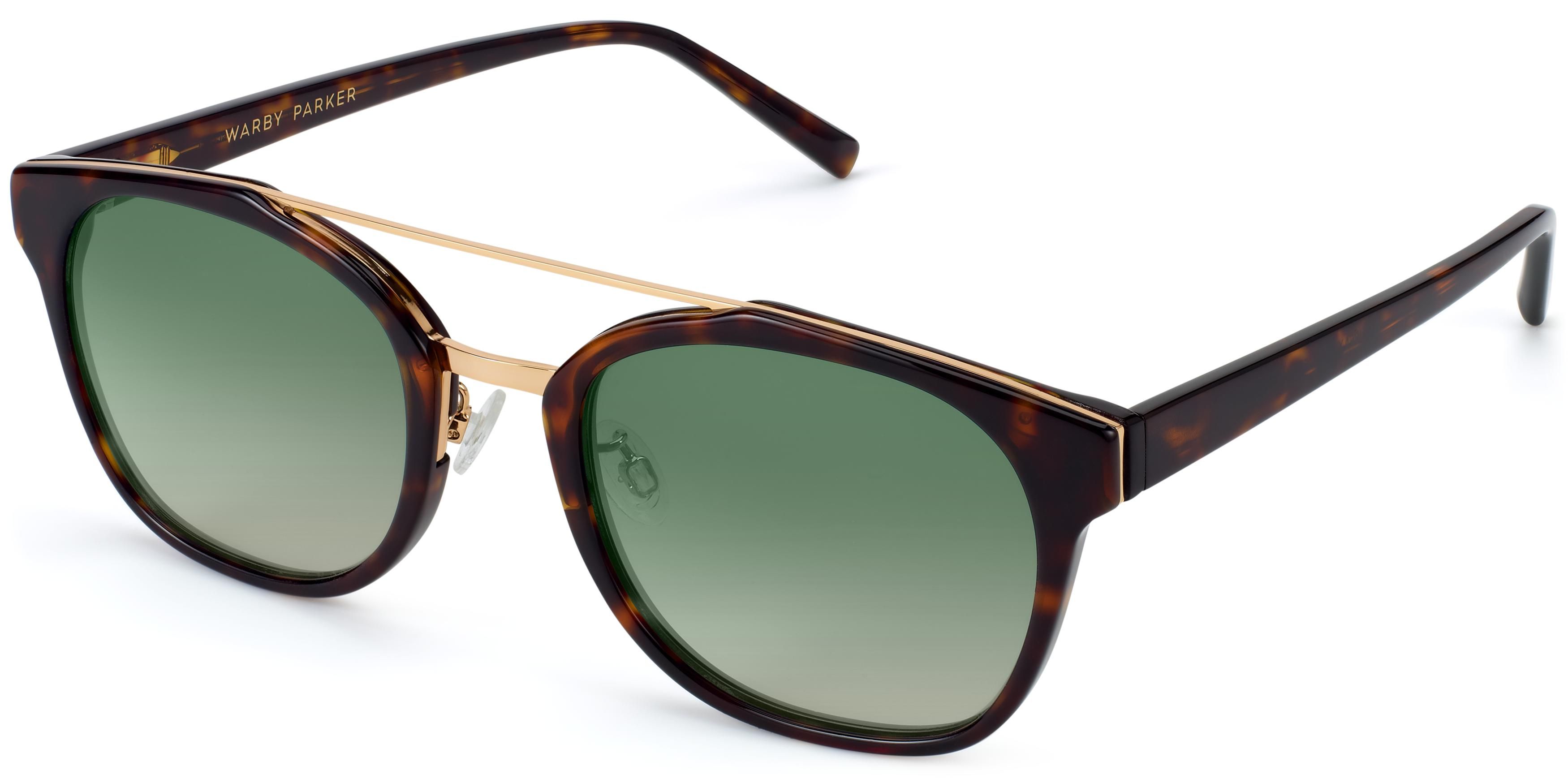 Fairfax Sunglasses in Cognac Tortoise with Polished Gold | Warby Parker | Warby Parker (US)