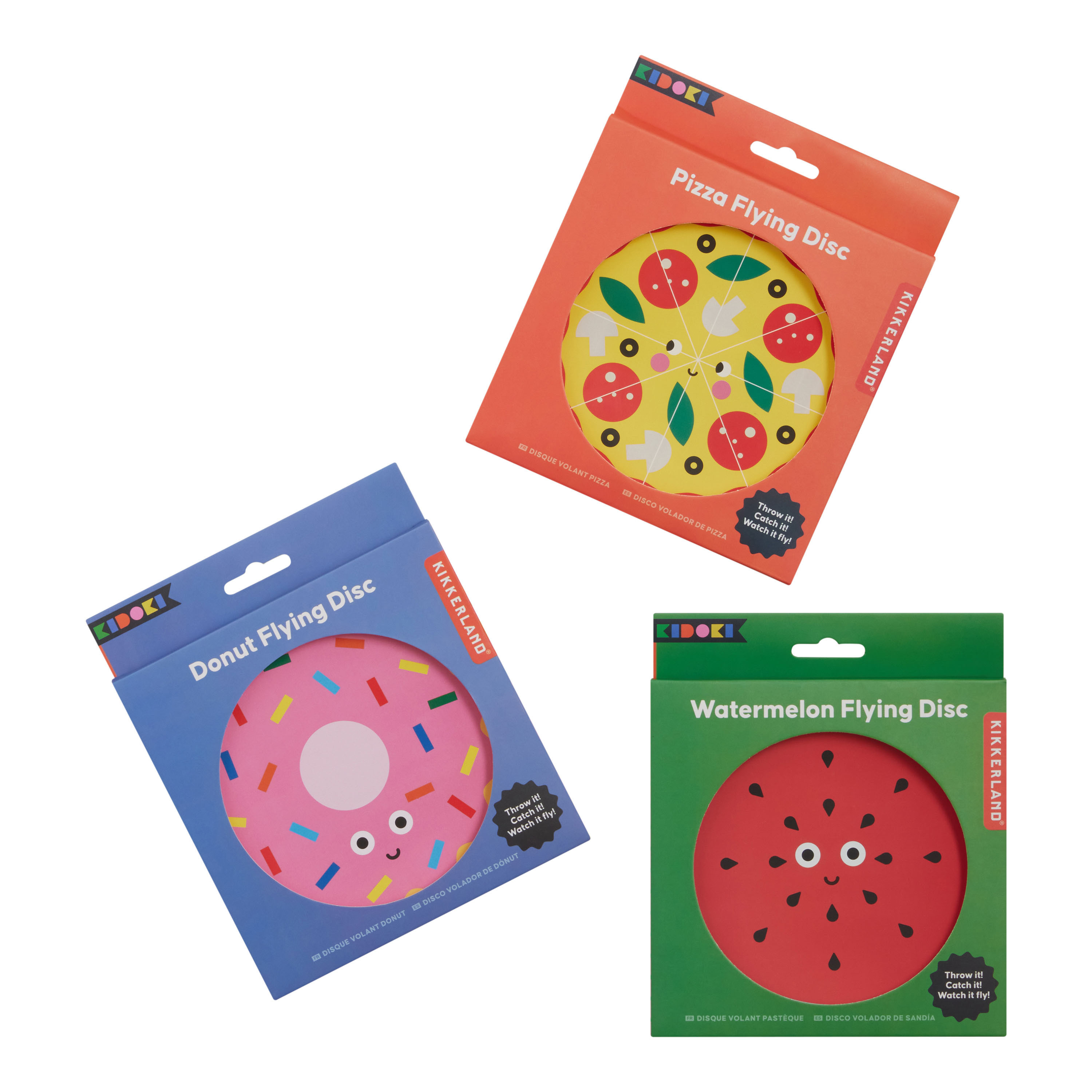 Kikkerland Kidoki Snack Food Soft Flying Discs Set of 3 | World Market