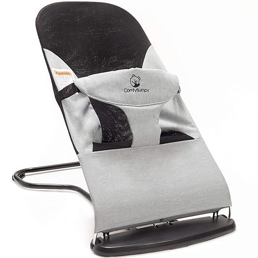 Ergonomic Baby Bouncer Seat - Bonus Travel Carry Case Included - Safe, Portable Rocker Chair with... | Amazon (US)