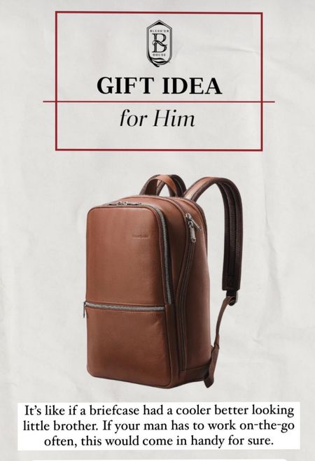 🎁Gift Idea for him! Upgrade his work bag to this slim leather back pack! 

Samsonite Classic Leather Slim Backpack, Amazon 

#LTKmens #LTKHoliday #LTKGiftGuide