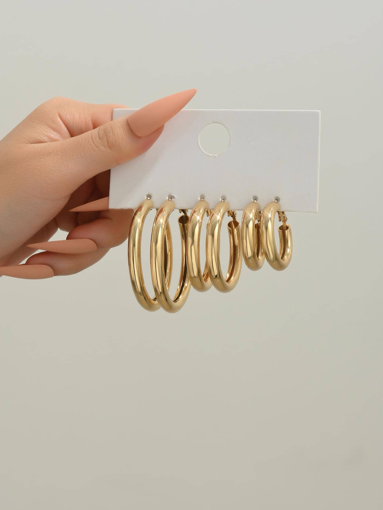 3pairs/set Fashion Minimalist Hoop Earrings For Women For Gift | SHEIN USA | SHEIN