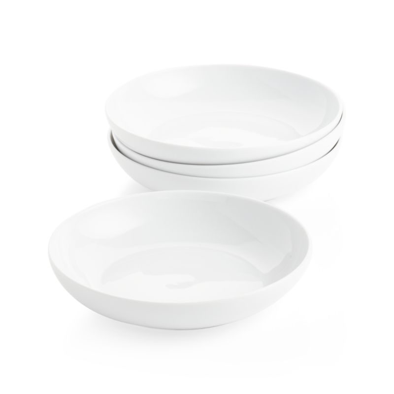 Bistro 10" Low Bowls Set of Four + Reviews | Crate & Barrel | Crate & Barrel