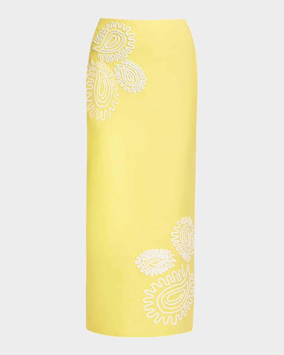 Significant Other Carly Embroidered Maxi Skirt | Neiman Marcus