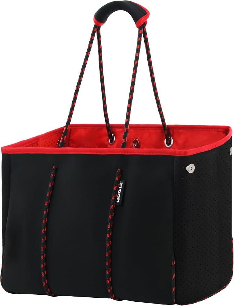 QOGiR Neoprene Multipurpose Beach Bag Tote with Inner Zipper Pocket \u2026 \u2026 \u2026 \u2026 | Amazon (US)