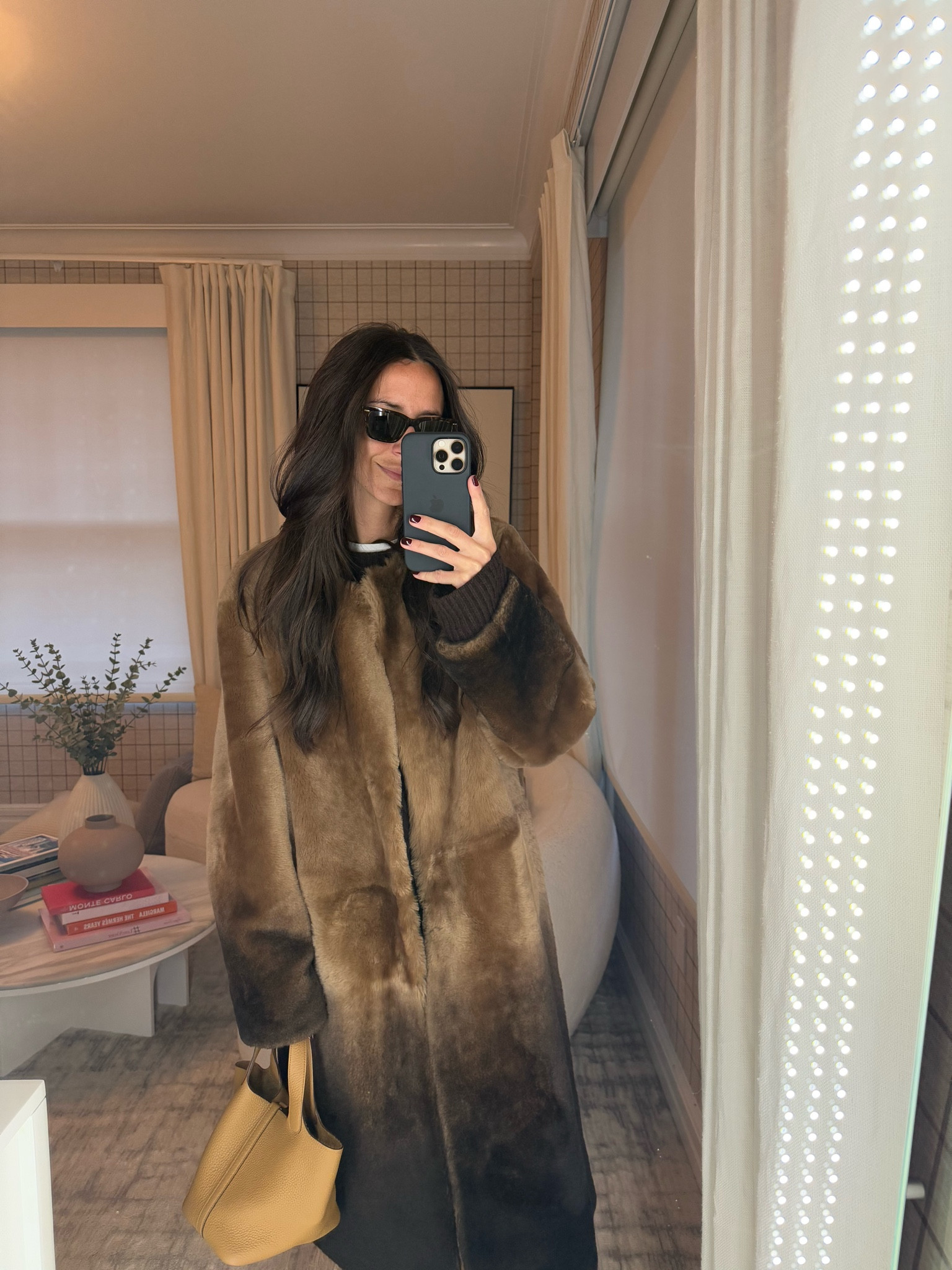 Cozy OOTD. Sweater is Khaite and shoes are Hermès but linked similar!